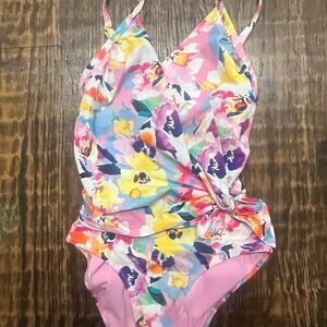 Hanky Panky Pink and Yellow One Piece Swimsuit - NWT - Small